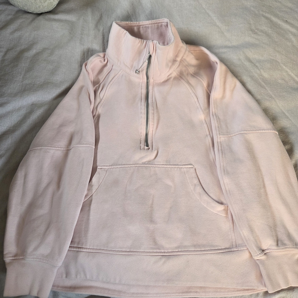 Lululemon Scuba Light Pink Sweatshirt, Long
